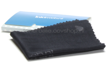 Inktweb.nl microfiber schoonmaakdoekje zwart