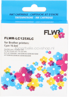 FLWR Brother LC-125XLC cyaan