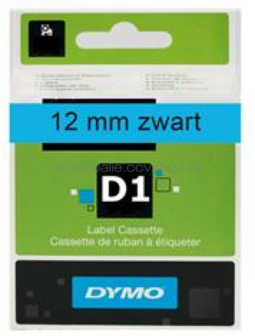 Dymo D1  op  breedte 12 mm