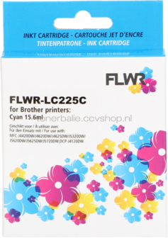 FLWR Brother LC-225XLC cyaan