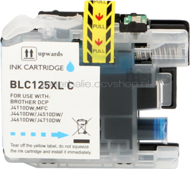 FLWR Brother LC-125XL - LC-127XL 4-pack zwart en kleur