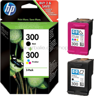 HP 300 Combo-pack zwart en kleur