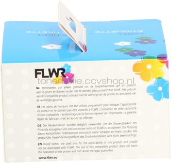 FLWR Dymo 11356 naambadges 41 mm x 89 mm  wit