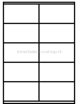 Huismerk FLWR 10 stickers per A4