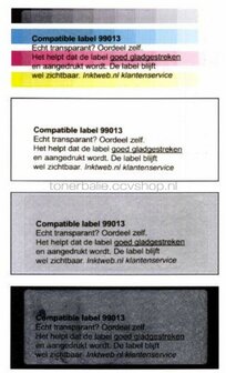 FLWR Dymo 99013 Adreslabel 36 mm x 89 mm  transparant