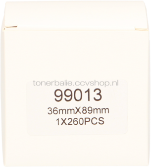 FLWR Dymo 99013 Adreslabel 36 mm x 89 mm  transparant