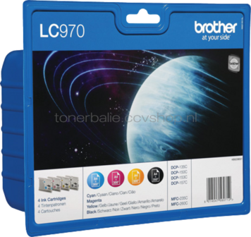 Brother LC-970 multipack zwart en kleur
