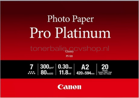 Canon PT-101 Professioneel A2 Fotopapier Platinum
