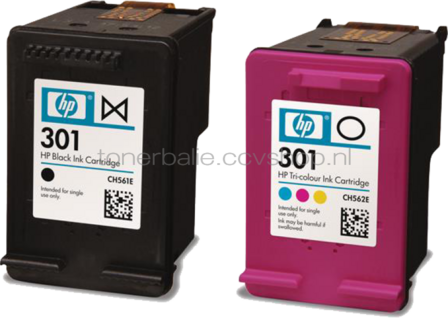 HP 301 Combo-pack zwart en kleur
