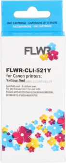 FLWR Canon CLI-521Y geel