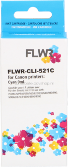 FLWR Canon CLI-521C cyaan