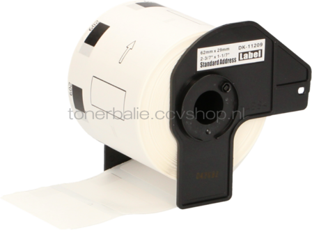 FLWR Brother DK-11209 62 mm x 29 mm  wit