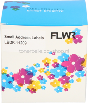 FLWR Brother DK-11209 62 mm x 29 mm  wit