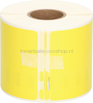 FLWR Dymo 99014 Adreslabel groot 101 mm x 54 mm  geel