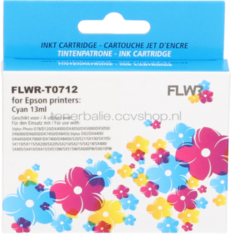 FLWR Epson T0712 cyaan