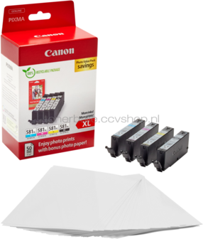Canon CLI-581XL Photo Value Pack zwart en kleur