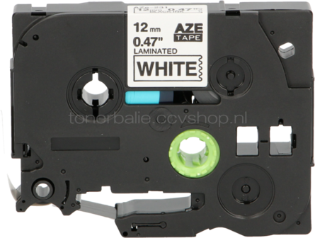 FLWR Brother TZE-231 zwart op wit breedte 12 mm