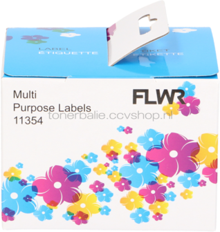 FLWR Dymo 11354 Multi functionele labels 57 mm x 32 mm  wit