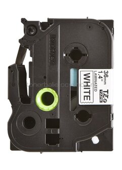 Brother TZE-261 zwart op wit breedte 36 mm