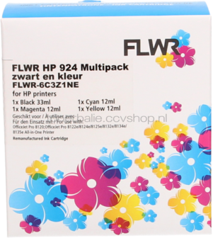 FLWR HP 924e Multipack zwart en kleur
