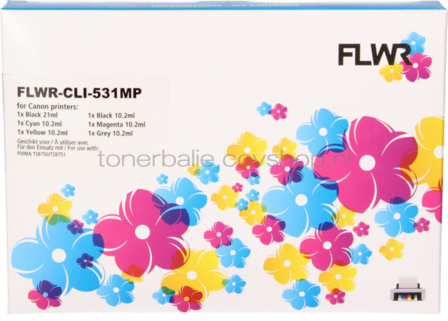 FLWR Canon PGI-530 / CLI-531 Multipack zwart en kleur