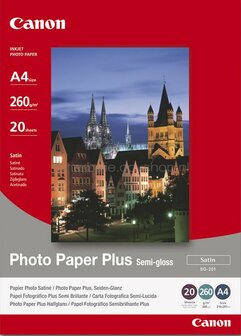 Canon SG-201 Fotopapier Plus Halfglanzend | A4 | 260 gr/m&sup2; 1 stuks