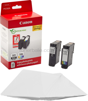 Canon PG-585/CL-586 Photo Value Pack zwart en kleur