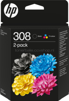 HP 308 Multipack zwart en kleur