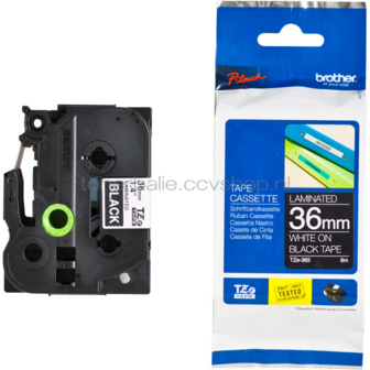 Brother TZE-365 wit op zwart breedte 36 mm