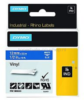 Dymo S0718600 zwart op wit breedte 12 mm