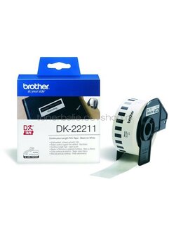 Brother DK-22211  x 29 mm 15.24 m wit