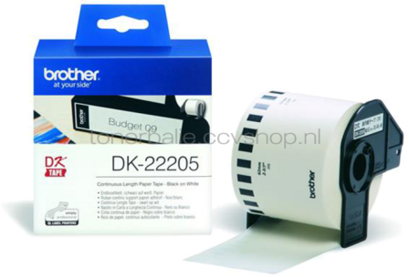 Brother DK-22205  x 62 mm 30.48 m wit