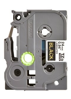 Brother TZE-354  op zwart breedte 24 mm