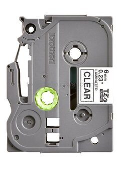 Brother TZE-111 zwart op transparant breedte 9 mm