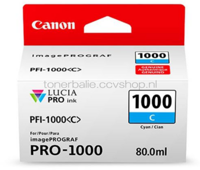 Canon PFI-1000 cyaan