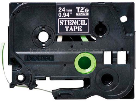 Brother STE-151  op zwart breedte 24 mm