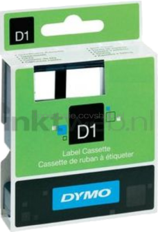 Dymo D1 zwart op groen breedte 19 mm