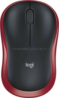 Logitech Muis M185 Wireless rood