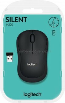 Logitech Muis M220 Silent Wireless antraciet