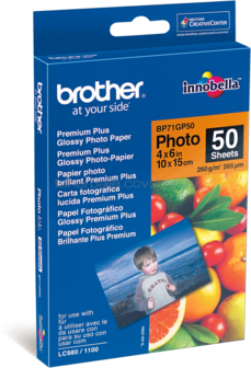 Brother BP71GP50 Glans | 10x15 | 260 gr/m&sup2; 50 vellen