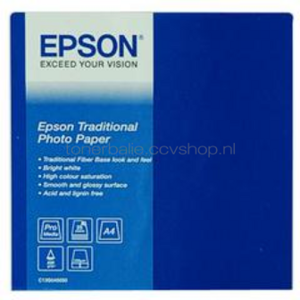 Epson C13S045050 Traditional Photo Paper  | A4 | 330 gr/m&sup2; 25 vellen