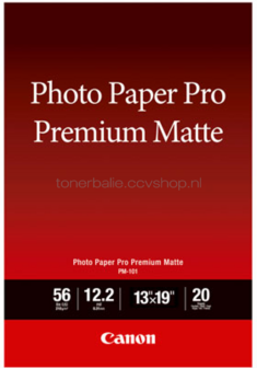Canon PM-101 Premium fotopapier A3+ Mat |  | 210 gr/m&sup2; 20 stuks