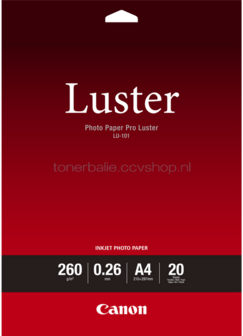 Canon LU-101 pro luster Zijdeglans | A4 | 260 gr/m&sup2; 1 stuks
