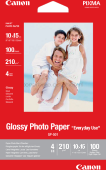 Canon GP-501 A6 Glanzend fotopapier wit