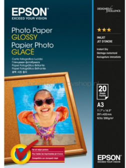 Epson C13S042536 fotopapier Glans | A3 | 200 gr/m&sup2; 20 stuks