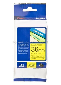 Brother TZE-661 zwart op geel breedte 36 mm