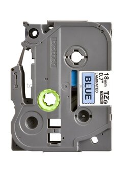 Brother TZE-541 zwart op blauw breedte 18 mm