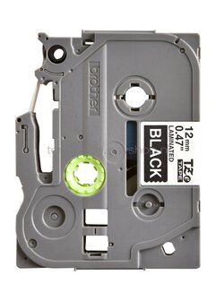 Brother TZE-335 wit op zwart breedte 12 mm