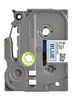 Brother TZE-521 zwart op blauw breedte 9 mm