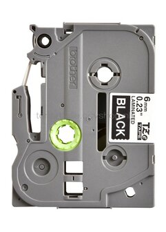 Brother TZE-315 wit op zwart breedte 6 mm